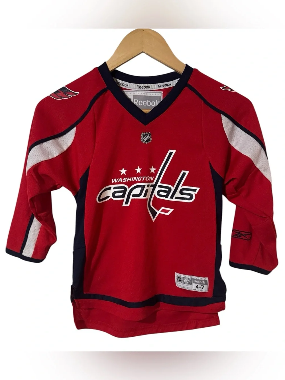 WASHINGTON CAPITOLS NHL Alex Ovechkin Hockey Jersey Reebok Officially Licensed
